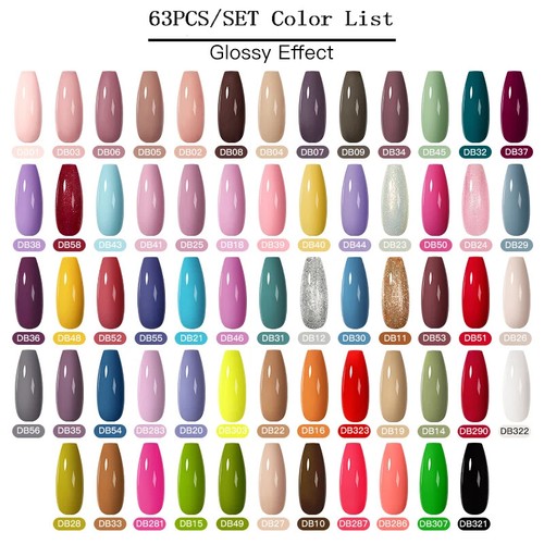 24/25/40/60PCS Smalto Gel UV Led Smalto Nail Art Off Gel Set Gel Unghie - Foto 8 di 82
