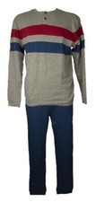 Men's SPIDER Interlock Warm Cotton Winter Long Sleeve Seraph Neck Pyjamas