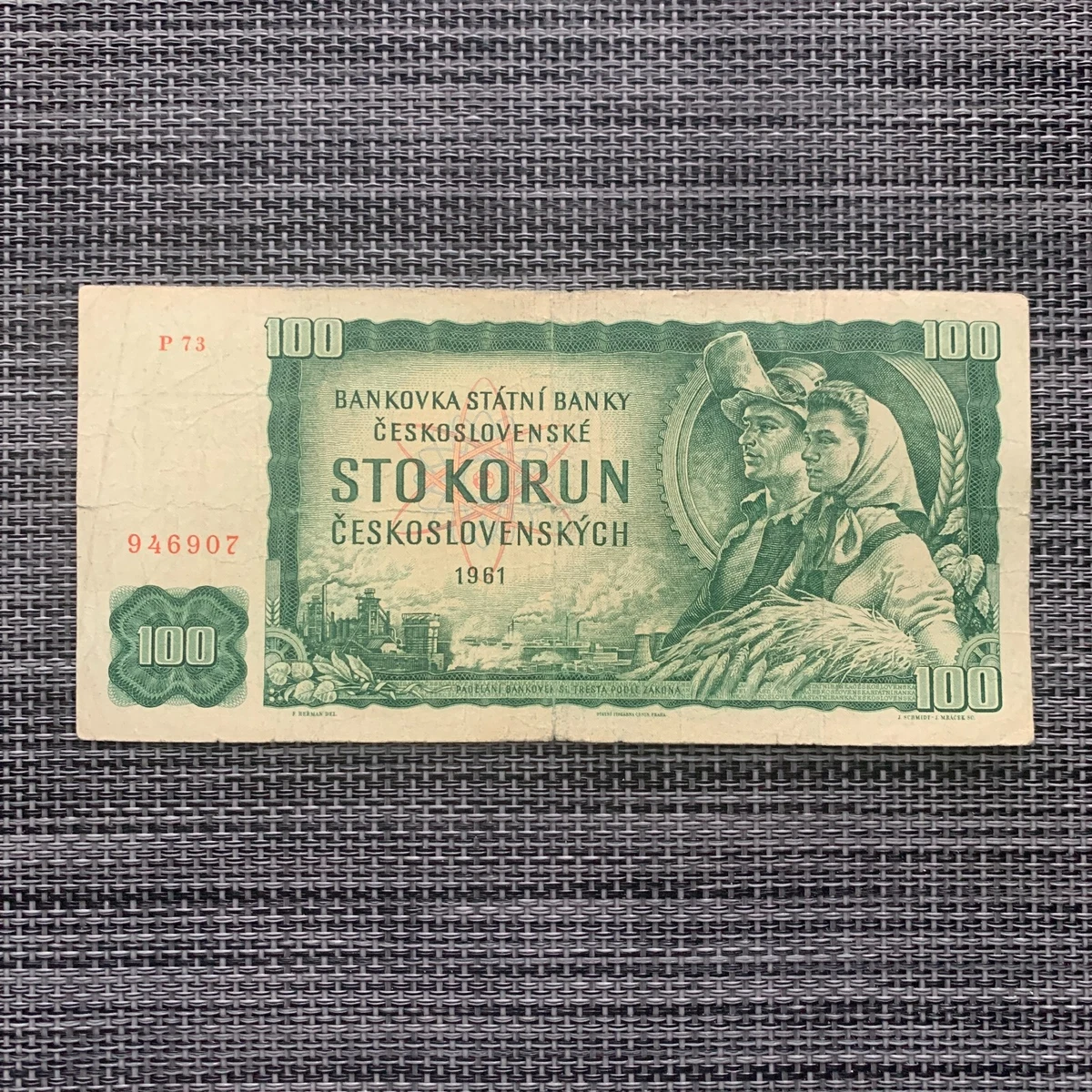 曾流通1961 捷克斯洛伐克纸币| eBay