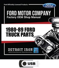 1980-1989 Ford Truck Parts Manuals Only On Usb