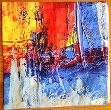 Painted Pillow Case, Abstract Cushion Cover. Indoor & Outdoor Décor-Great Gift