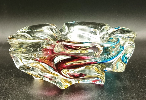 POSACENERE PENTAGONO VINTAGE ITALIANO ARTE MURANO STILE METÀ SECOLO c1965 v/g - Foto 5 di 8