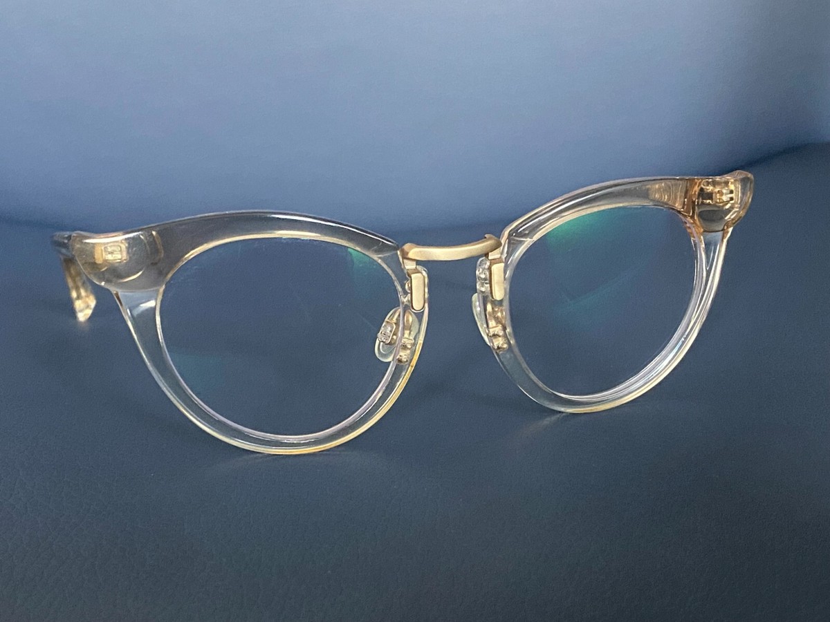 Rare Warby Parker Leith Zelda Cat Eyeglasses in Crystal Taupe