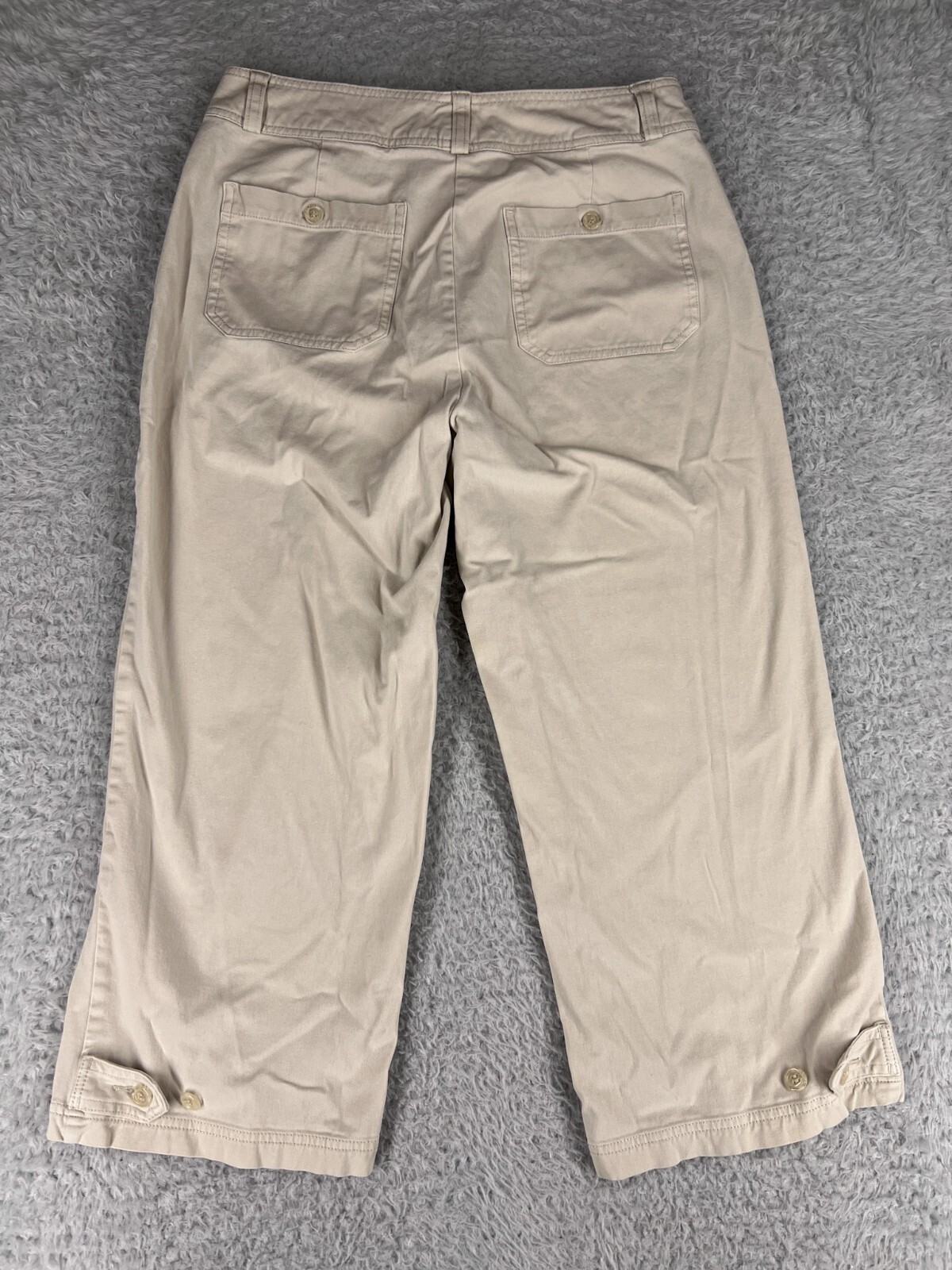 Coldwater Creek Womens Capri Pants Khaki Beige Bush P… Gem