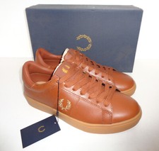 Fred Perry Girls Leather Casual Junior Trainers Shoes School New RRP 80 Size 3