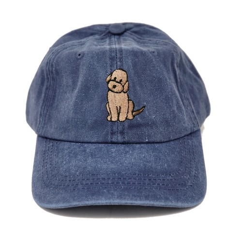 Groodle dog embroidered dad hat, Golden doodle dog embroidered ball cap - Picture 10 of 19