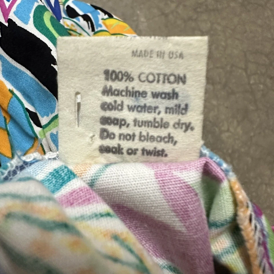 Vintage Jams Pants Youth L Original Surf Line Floral Print Hawaiian 80s Cotton - Image 4 of 4