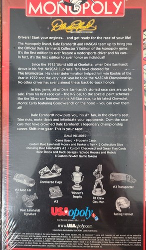 NASCAR and Dale Earnhardt Monopoly Games. All Shrink Wrapped and New in Box - Picture 12 of 18