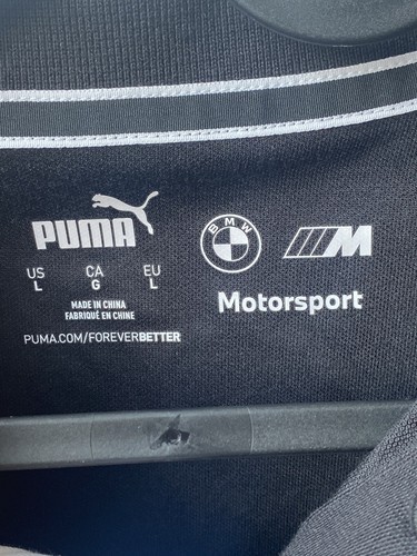 Puma BMW MMS Motorsport Polo T-Shirt Men Black - Size Large Brand New BNWT F1 - Picture 4 of 7