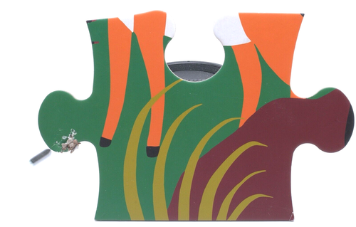 Rompecabezas Mudpuppy Jumbo 25 piezas animales de safari completo 22x22 pulgadas edades 2+ - Imagen 4 de 4