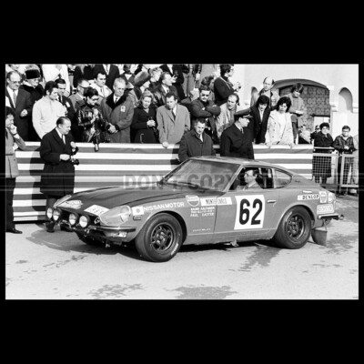 Photo A.036073 DATSUN 240Z AALTONEN-EASTER RALLYE MONTE CARLO 1971