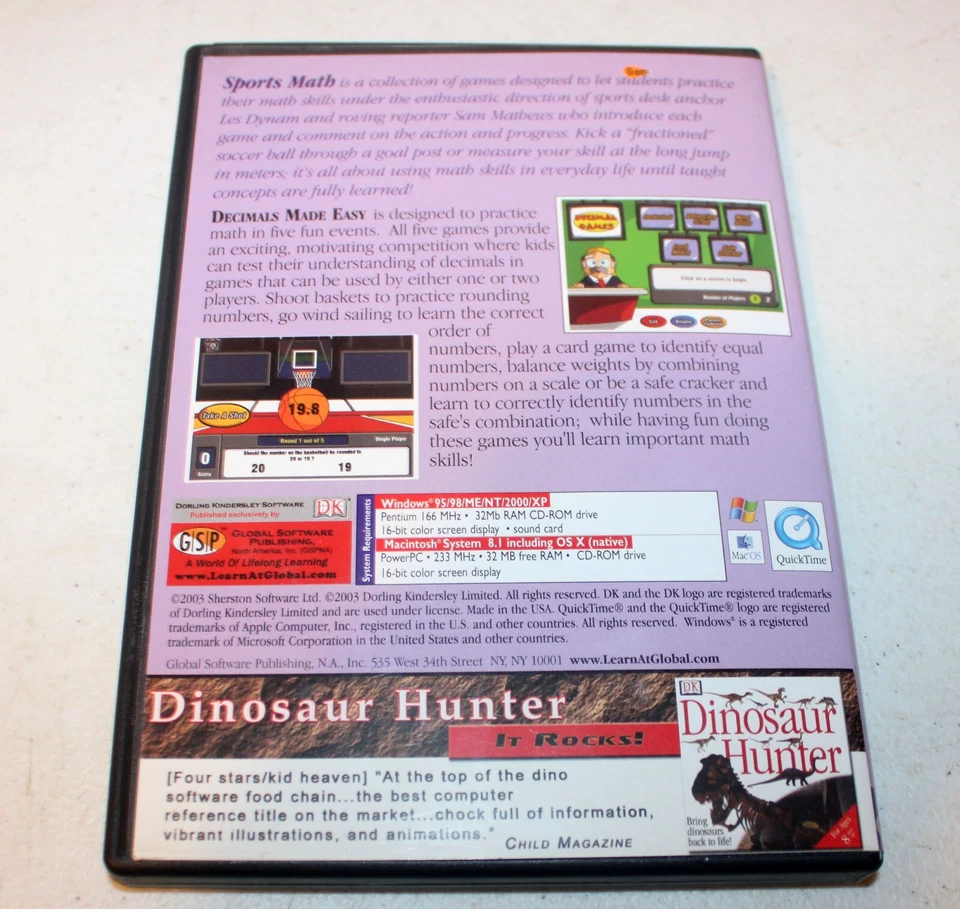 Sports Math: Decimals Made Easy (Ages 8-11) (PC/MAC-CD, 2003)  Sherston Software - Image 2 of 2