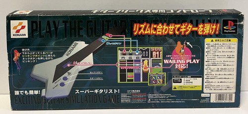 KONAMI GUITAR FREAKS CONTROLLER SONY PLAYSTATION 1 BOXED JAPAN VERSION 1999 - Picture 6 of 18
