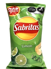 6-Pk Sabritas Limon 🇲🇽 Potato Chips Lime Flavor 45gr/1.59oz ea.