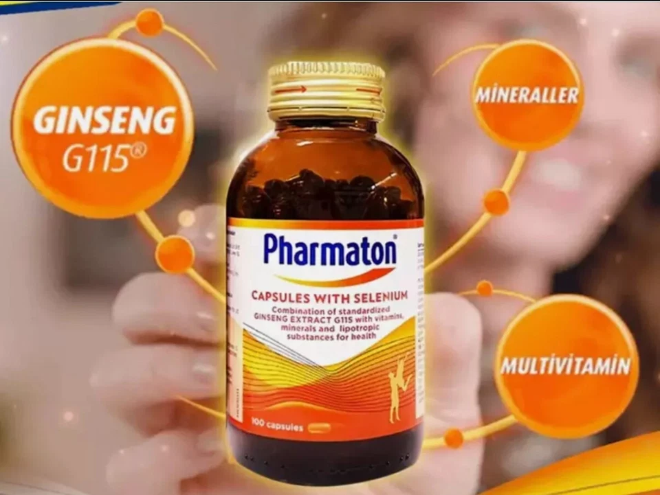 100's Pharmaton Tablets with Ginseng Extract & Selenium (Energy Booster)ORIGINAL - Image 2 of 4