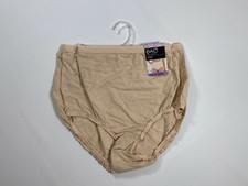 Womens Bali Soft Taupe Full Cut Fit Brief NEW NWT