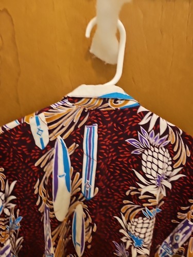 The Original Hawaiian Short Sleeve Shirt By Basix Floral PineApple Mens Size XL - Picture 13 of 15