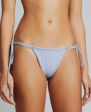 $111 Port De Bras Womens Blue Aruba Side Tie Bikini Bottom Swimwear Size X-Large