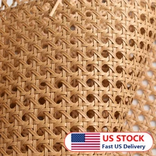 1M Plastic Hexagon Cane Webbing Rattan Webbing Roll Brown Caning Material USA