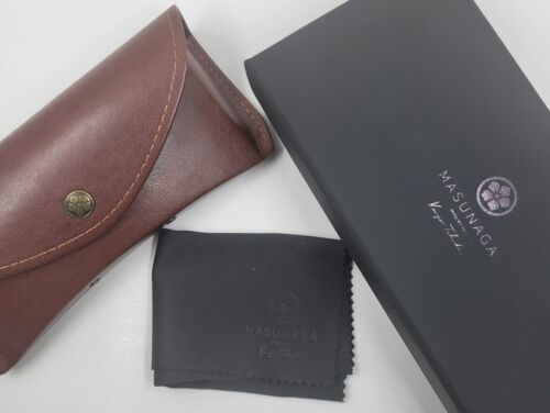 Masunaga by Kenzo Takada Lynx Matte Black/Matte Tortoise/Matte Gold 50-20 NIB - Foto 5 di 6