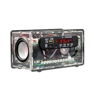 MARKENLOS Hágalo usted mismo Kit de Altavoces Bluetooth Radio FM Hágalo Usted Mismo Kit Electrónico Proyecto de Práctica de Soldadura