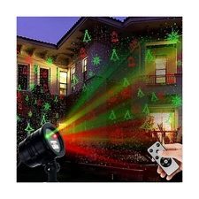 Christmas Laser Lights, Projector Lights Landscape Spotlight Red and Green St...