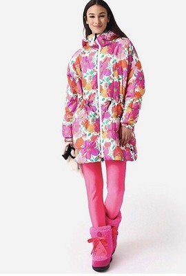 BOGNER FIRE+ICE X LOVE SHACK FANCY Yama Long Down Ski Jacket  SzL /XL Oversized