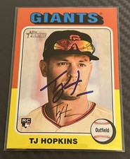 2024 Topps Heritage High Number TJ Hopkins #628 Signed Autograph