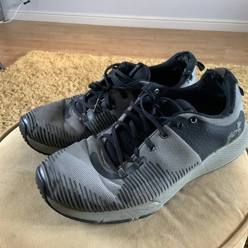 Mens Under Armour Grey Worn Trainers, Size 11 Eur 45