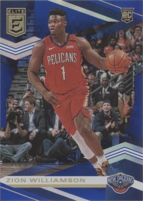 NBAカード　Zion williamson RC BLUE 99シリ 2019-20 Donruss Elite - Rookies Zion Williamson #108 Blue /99 (RC