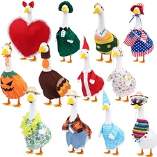 12 Set Holiday Porch Goose Outfits All Seasons Holiday Bundle St. Patrick Eas...