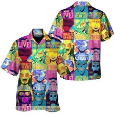 One Piece Themed Hawaiian Shirt For Mens, Luxury Fabric, US Size