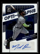 2022 Donruss Optic Marcell Ozuna Optigraphs Auto Autograph #OG-MO UX4597