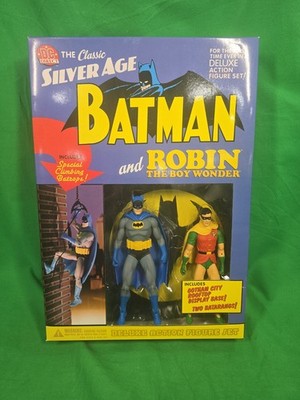2003 DC Direct The Classic Silver Age BATMAN AND ROBIN Deluxe Action Figure Set