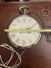 Vintage MCM United Clock Corp. Large 13" Pocket Watch Design Wall Clock Model 40 — photo 3