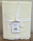 NWT Pottery Barn Essentials Linen Cotton Bed Skirt King 18" Drop Ivory NEW