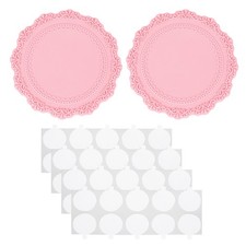 Wax Seal Silicone Pad, 2 Pack Wax Seal Pads with 40 Adhesive Dots, Pink