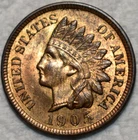 Brilliant Uncirculated 1905 Indian Head Cent, Fiery, 85%+ Original Red Blazer.