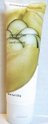 Bath Body Works Pleasures CUCUMBER MELON Hand Cream, BIG 4 oz/113 g, NEW 