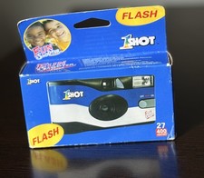 1 Shot Disposable Camera - 35mm, 27 exp, Built-in Flash, ASA/ISO 400 Color Film