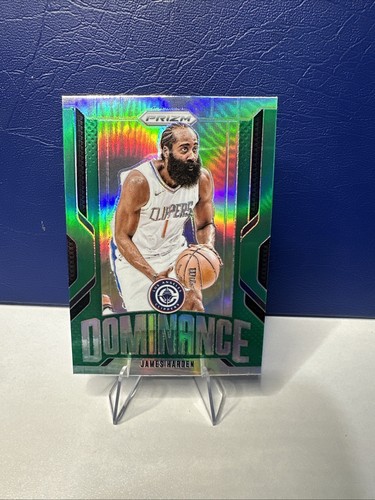 2024-25 Panini Prizm Basketball Green Prizm Dominance James Harden #8