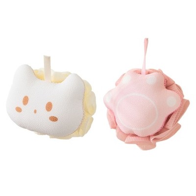 Bath Scrub Mitts Back Scrubber Exfoliating Loofah Sponge Efficient Bubble