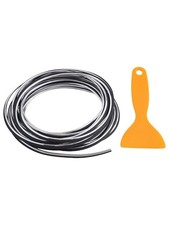 5M Auto Zierstreifen Innenraum Dekoration Zierleiste Streifen Strip Chrom Silber