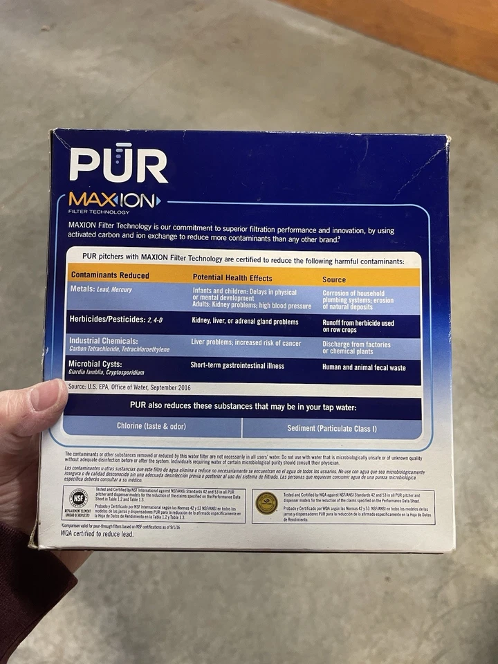 PUR Maxion Water Pitcher Replacement Filters 3 Pack Unopened New - Image 4 of 4