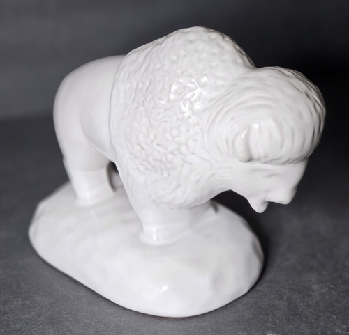 FRANKOMA POTTERY WHITE BUFFALO BISON JONIECE FRANK LIMITED EDITION 866 OF 2000 - Picture 4 of 12