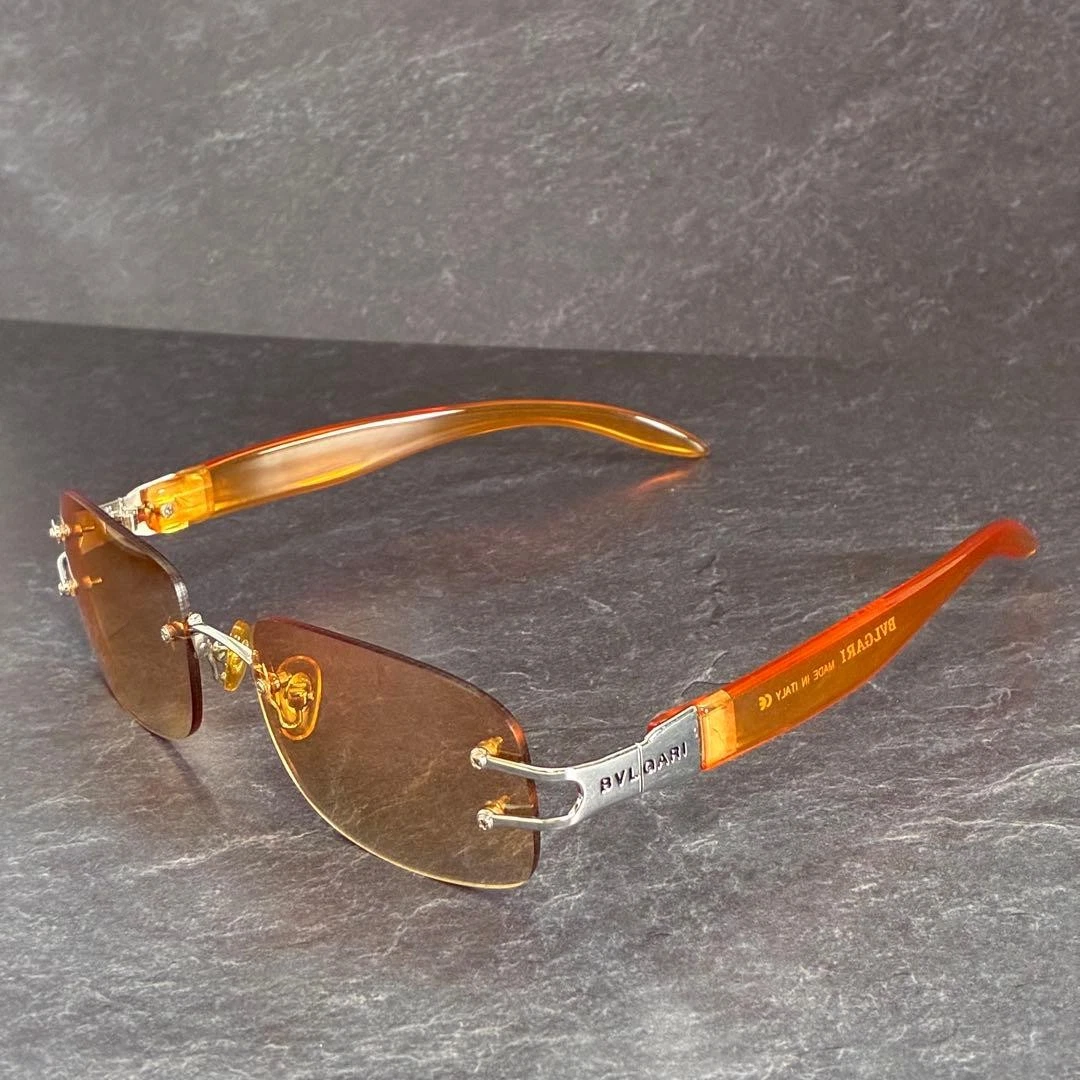 BVLGARI 621 リムレス サングラス Y2K イタリア製 00s BVLGARI 621