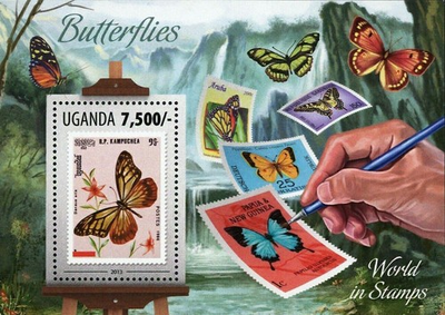 #ad Butterflies Stamp Postage Stamp Danau Sita Papilio Ulysses S S MNH #3153 Bl.438 $18.25