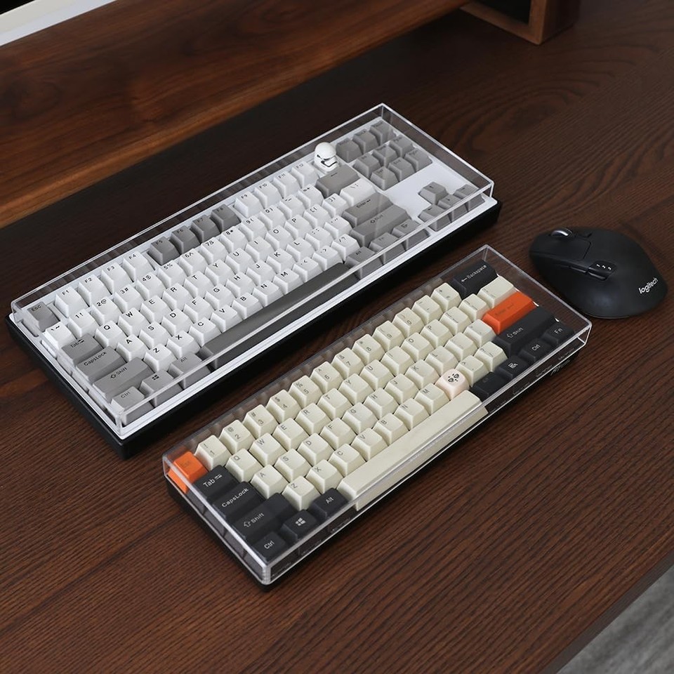 Transparent Acrylic Keyboard Dust Cover For 60/61/64 Key Mechanical Keyboards (11.5'' X 4.02'' X 0.87'')