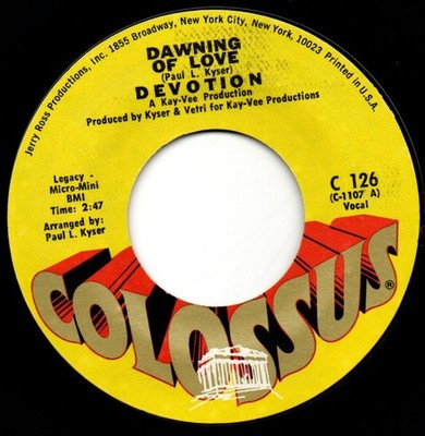 Devotion - Dawning Of Love, 7'', (Vinyl)