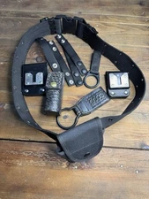 Tactical Bundle! Duty Belt With Accessories Bundle Holster Mace Police Military